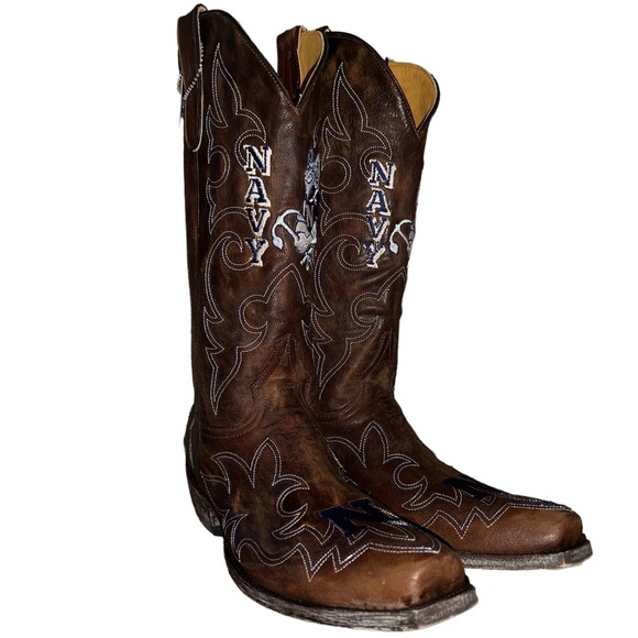 gameday Other - Gameday Boots Mens Leather College Team Navy